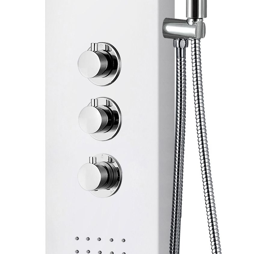 Aloni thermostatische douchepaneel wit