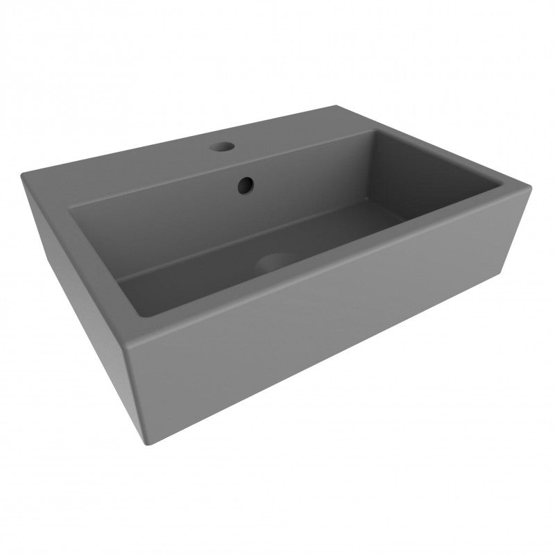 Bocchi waskom grijs mat 50x37cm