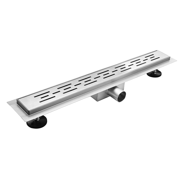 Aloni douchegoot - met rooster - compleet - 80cm - geborsteld rvs
