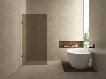 Less inloopdouche 900 x 2000 x 8 mm nano vintage brons glas/gunmetal