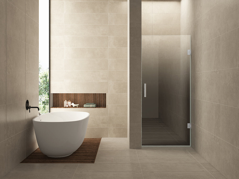 Wiesbaden less nisdeur rechts 800 x 2000 x 8 mm nano spiegelrook- naar helder glas/chroom