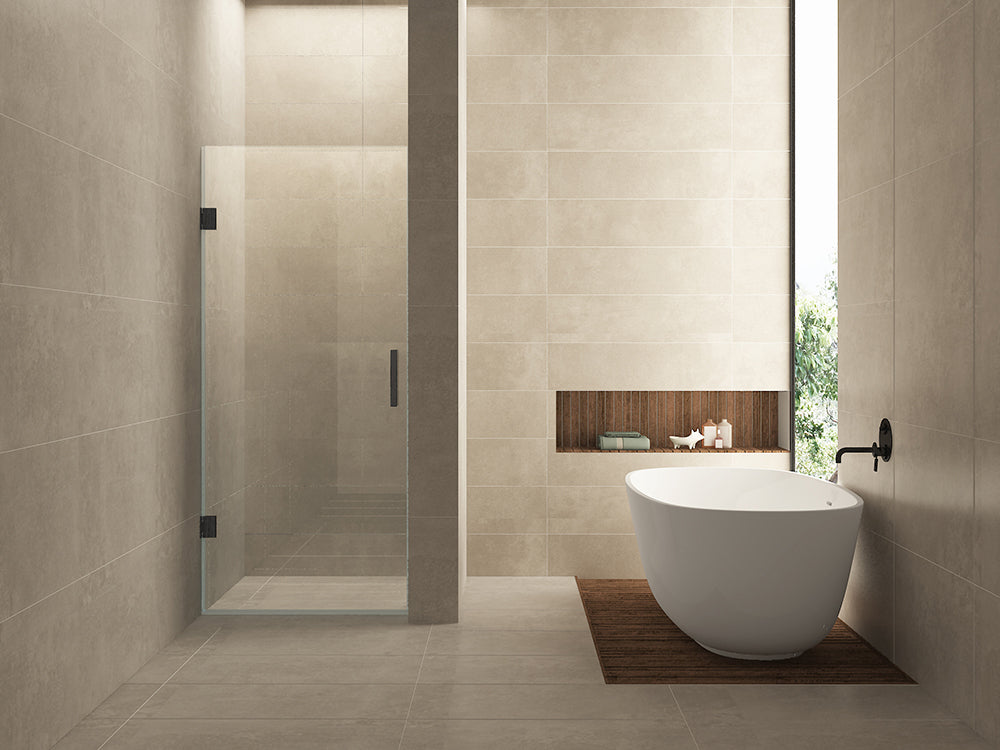Less nisdeur 900 x 2000 x 8 mm nano helder glas/gunmetal
