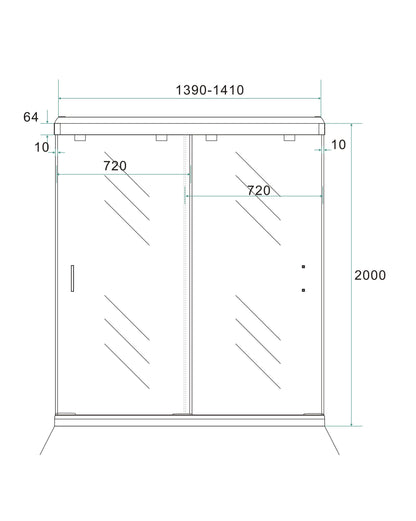 dubbele-nis-schuifdeuren 1400x2000