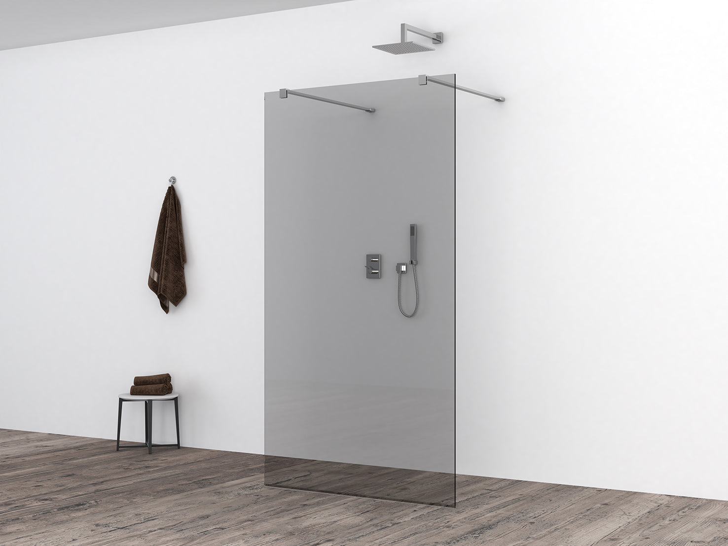 Slim glasplaat 1000 x 2000 x 8 mm nano rookglas