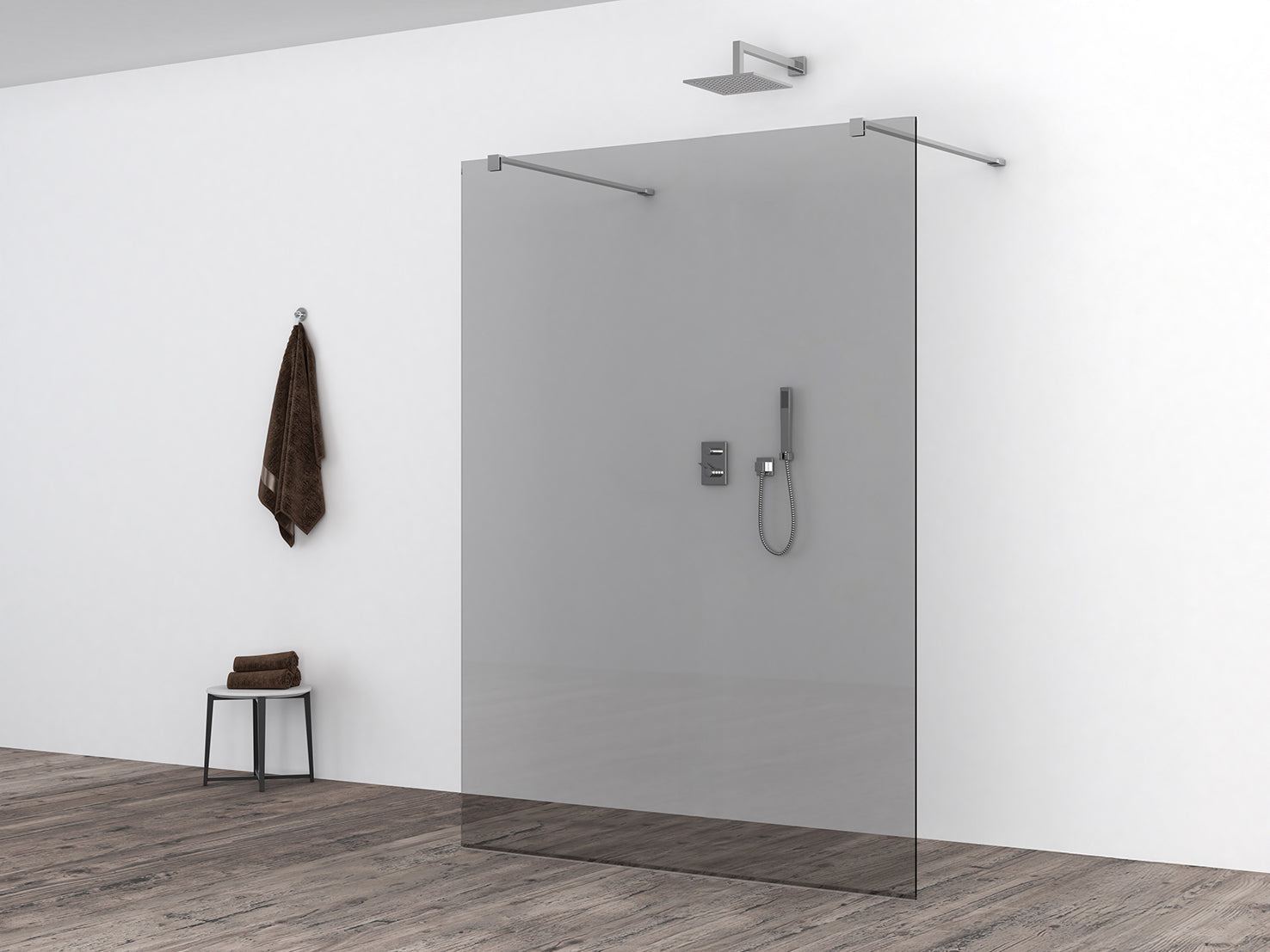 Slim glasplaat 1200 x 2000 x 8 mm nano rookglas