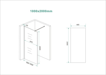 Slim glasplaat 1000 x 2000 x 8 mm nano vintage brons glas