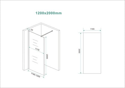 Slim glasplaat 1200 x 2000 x 8 mm nano vintage brons glas