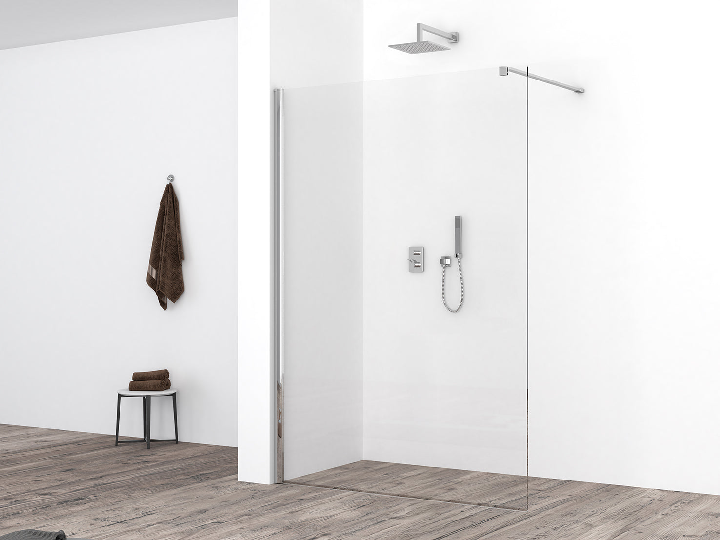 Comfort inloopdouche 1400 x 2000 x 8 mm nano helder glas/chroom