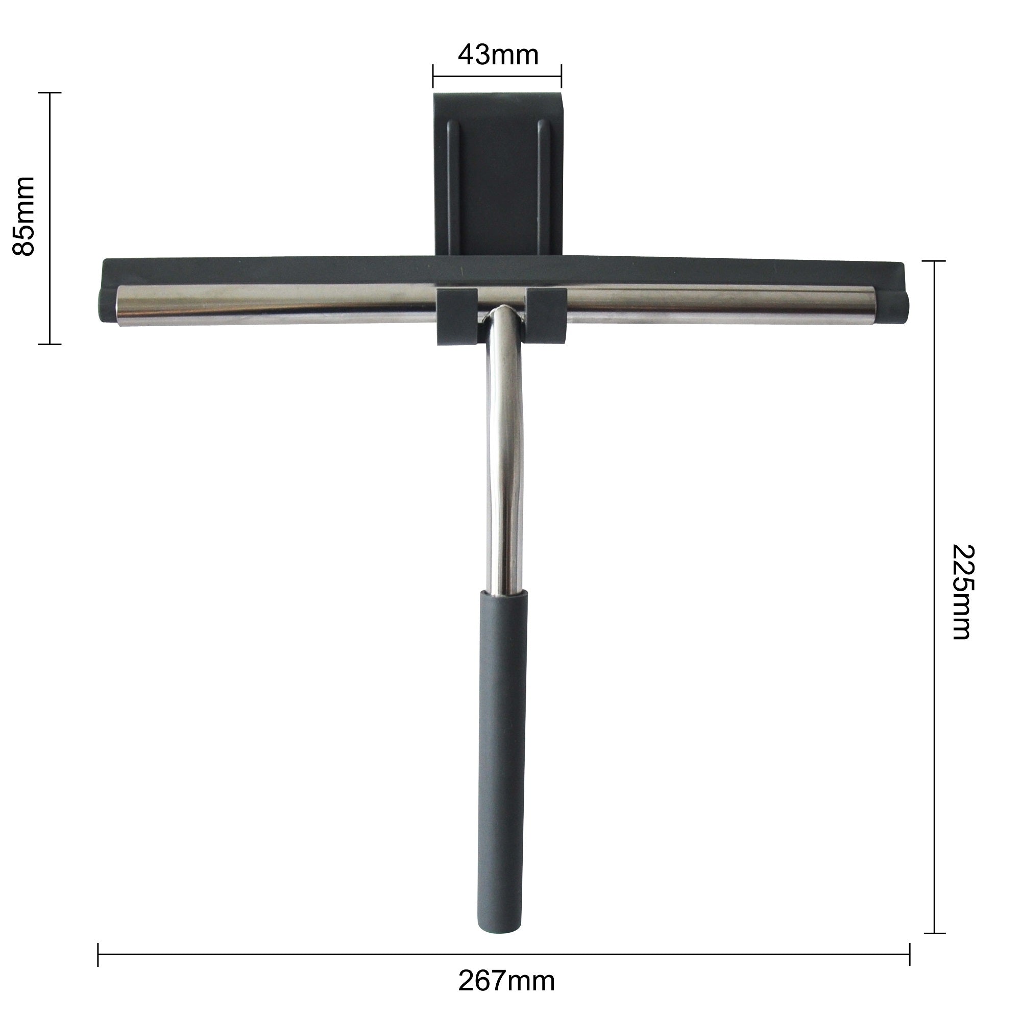 Lush Raamwisser inclusief flexibele glashaak RVS