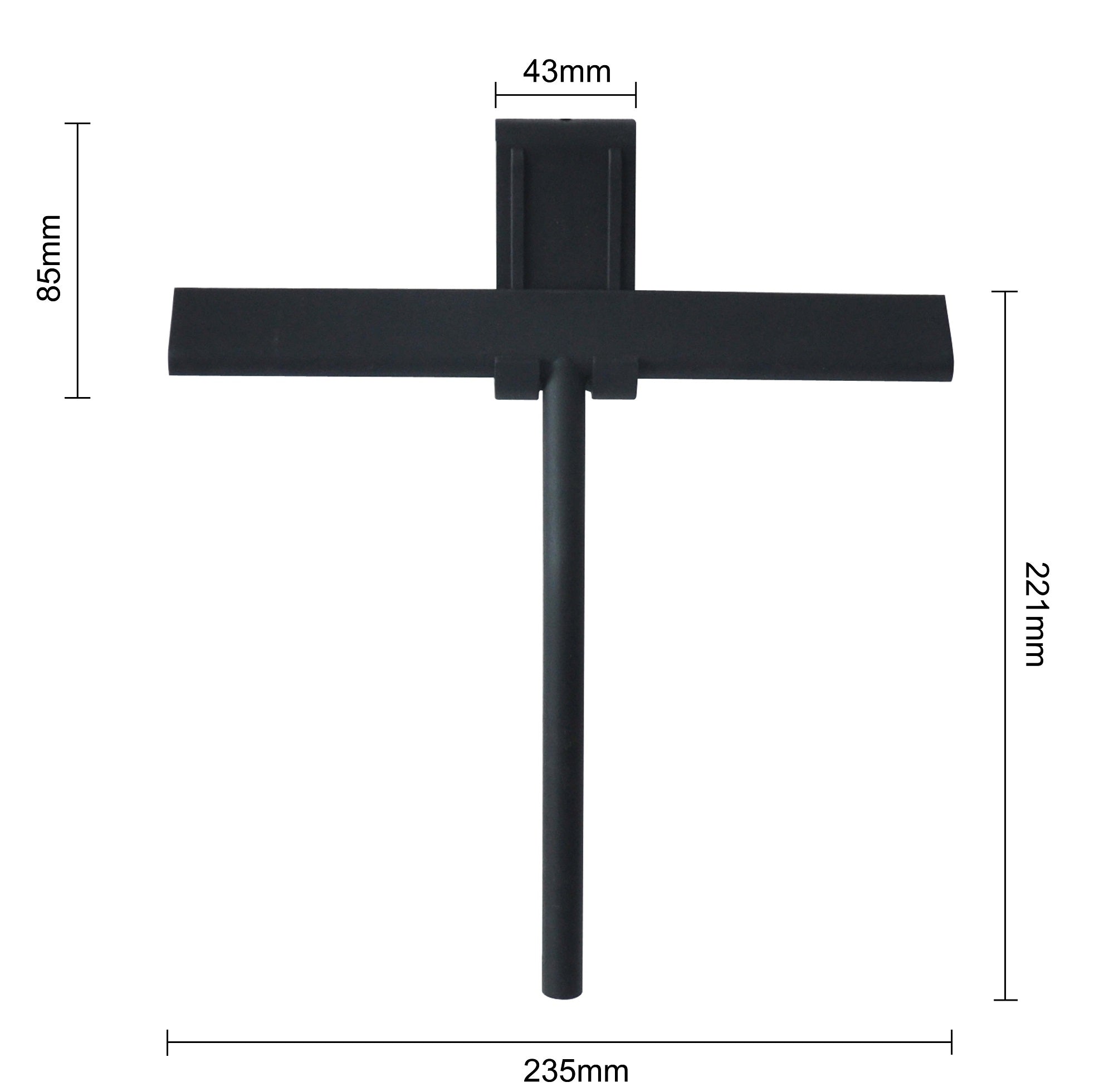 Lush Raamwisser inclusief flexibele glashaak mat zwart