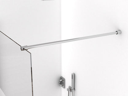 Eco inloopdouche 600 x 2000 x 8 mm nano helder glas/chroom