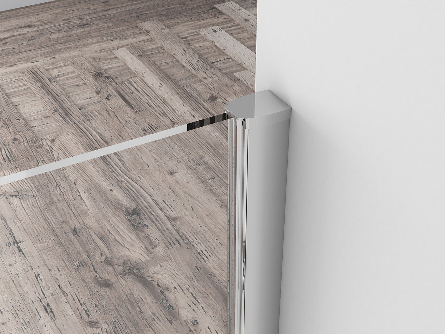 Eco inloopdouche 1100 x 2000 x 8 mm nano helder glas/chroom