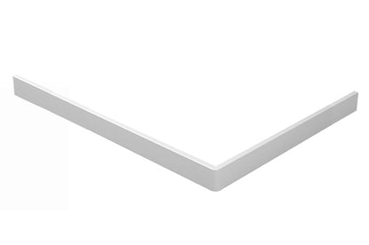 Voorzetpaneel met poten voor douchebak 140 x 90 x 4 cm glans wit
