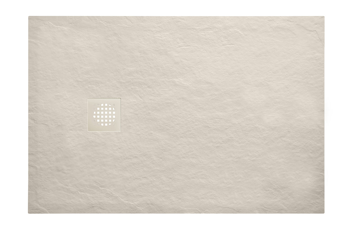 Wiesbaden stonea douchebak antislip composiet 900x1200x30 mm inkortbaar beige