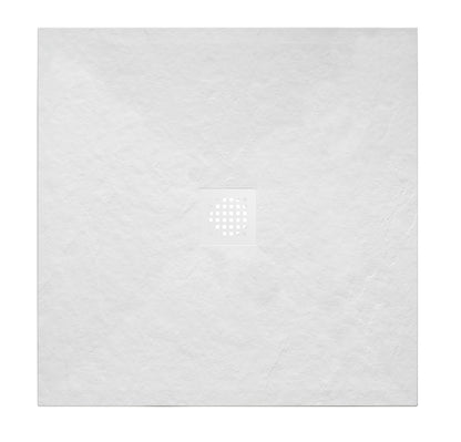Wiesbaden stonea douchebak antislip composiet 1000 x 1000 x 30 mm inkortbaar mat wit