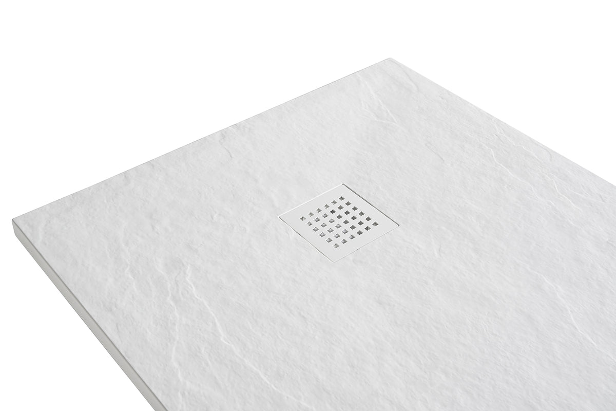Wiesbaden stonea douchebak antislip composiet 1000 x 1000 x 30 mm inkortbaar mat wit