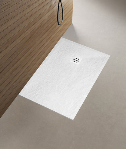 Wiesbaden stonea douchebak antislip composiet 1000 x 1200 x 30 mm inkortbaar mat wit