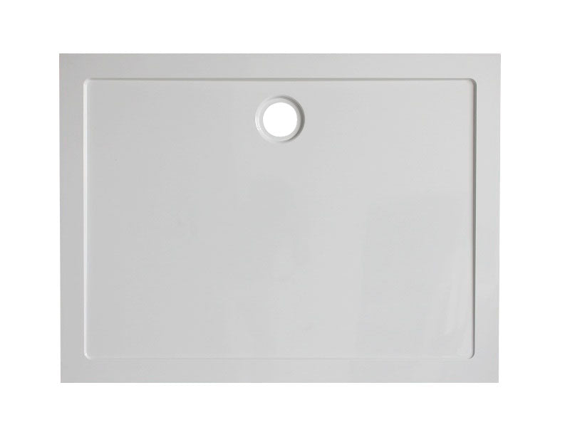 luxe douchebak SMC rechthoek 120x80x4 cm wit