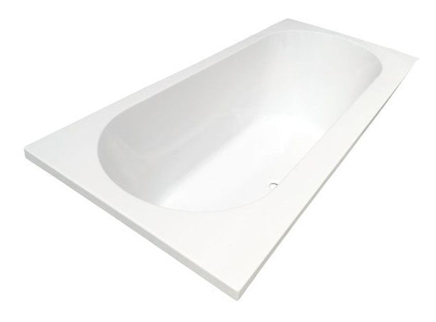 Portus RD inbouw duo ligbad 190x90x49 cm acryl glans wit