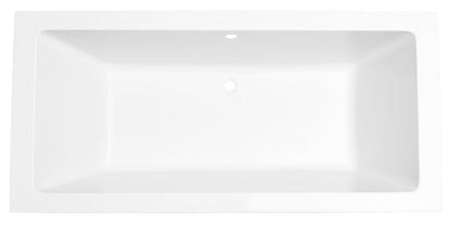 Santino SQ inbouw duo ligbad 180x80x49 cm acryl glans wit