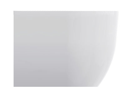 Liora half vrijstaand ligbad 180 x 80 cm acryl mat wit met waste mat wit