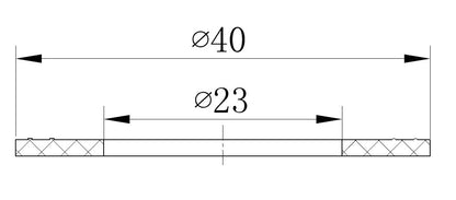 Pakkingsring rubber 1/2" zwart