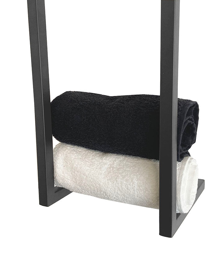 Loft handdoekrek 95 x 25 x 20 cm gunmetal PVD