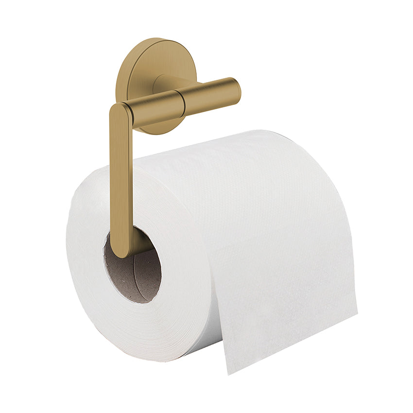 Alonzo toiletrolhouder zonder klep geborsteld messing PVD