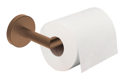 Alonzo toiletrolhouder met vaste arm geborsteld brons koper PVD