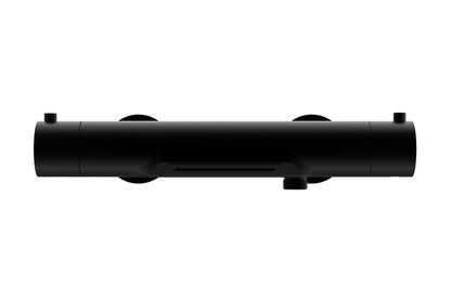 Style thermostatische badmengkraan waterval cooltouch mat zwart