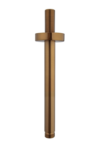 UniMatch douchearm met plafondbevestiging 20 cm geborsteld brons koper PVD