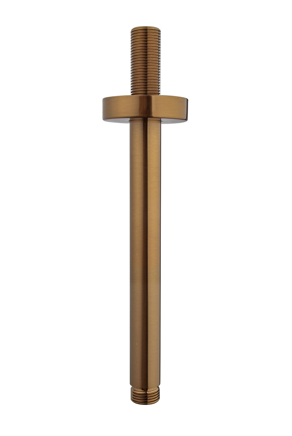 UniMatch douchearm met plafondbevestiging 20 cm geborsteld brons koper PVD