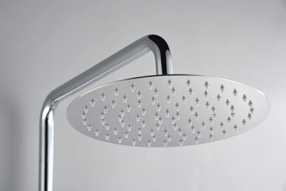 Ribbd thermostatische regendoucheset opbouw chroom