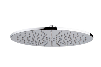 UniMatch hoofddouche rond 30 x 0,8 cm chroom