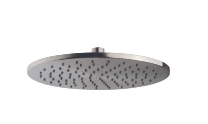 UniMatch hoofddouche rond 25 x 0,8 cm geborsteld staal PVD