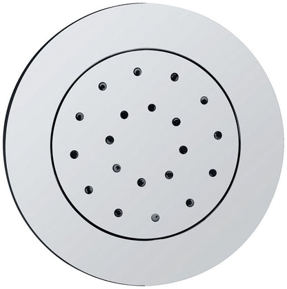 Zijdouche verstelbaar inbouw rond 13,5 cm chroom