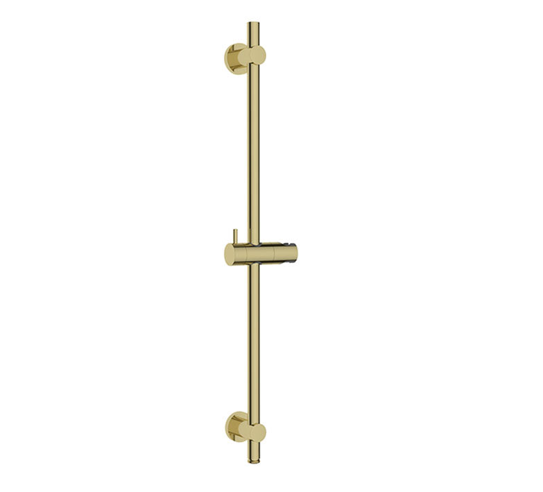 UniMatch glijstang met wateraansluiting 76,5 cm geborsteld messing PVD