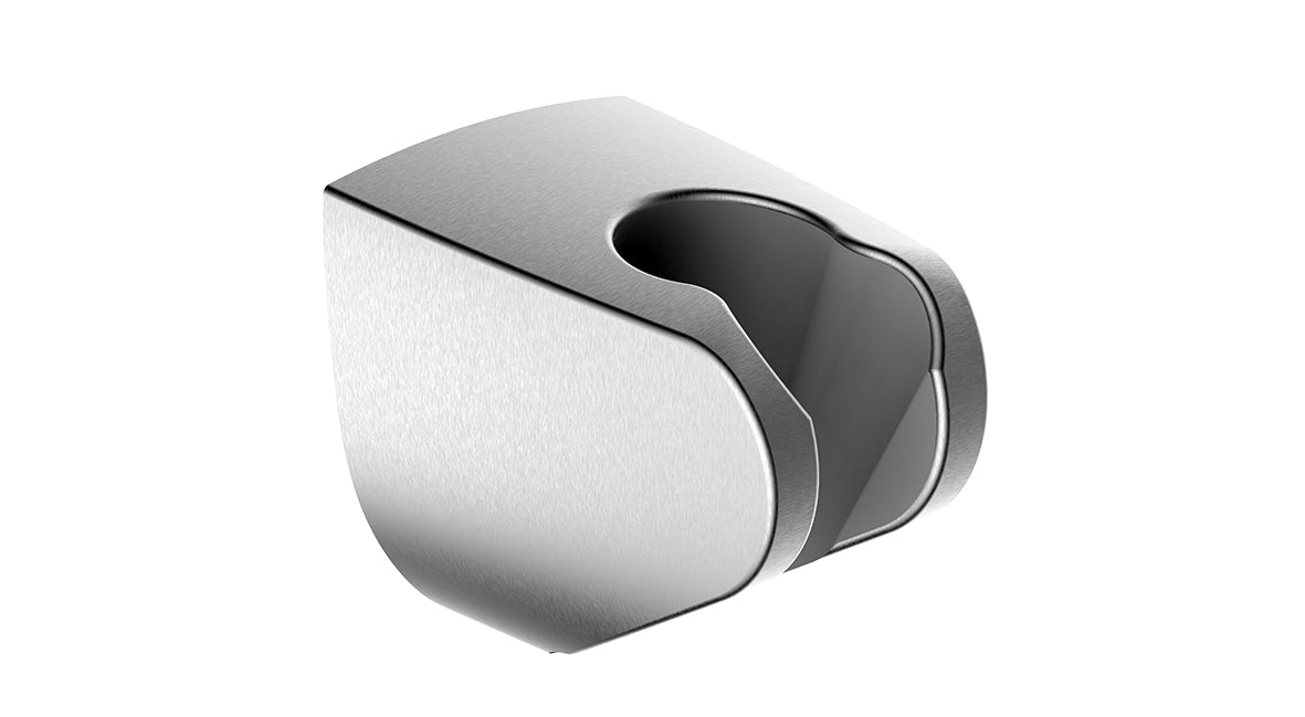 UniMatch wandhanddouchehouder kunststof geborsteld staal PVD