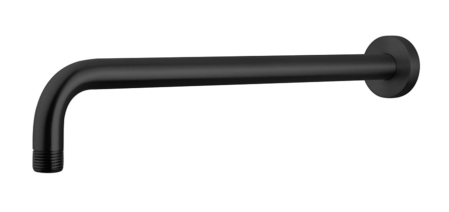 UniMatch douchearm met muurbevestiging 45 cm mat zwart