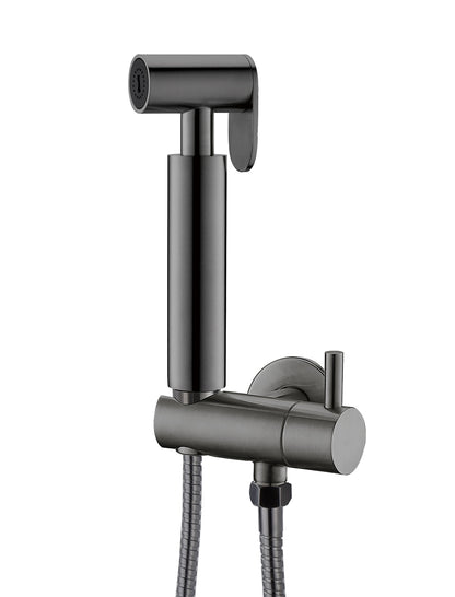 Wiesbaden tivaro bidetset met handdouche en doucheslang gunmetal