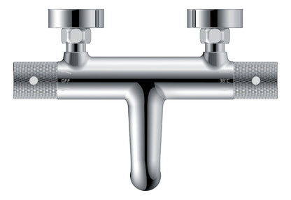 Ribbd thermostatische badmengkraan hartafstand 15 cm chroom