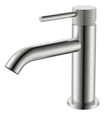 Ribbd fonteinkraan 1/2" geborsteld staal PVD