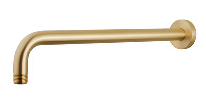 UniMatch douchearm met muurbevestiging 45 cm geborsteld messing PVD