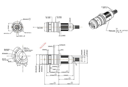 Vernet klein kunststof thermostatisch binnenwerk type 4