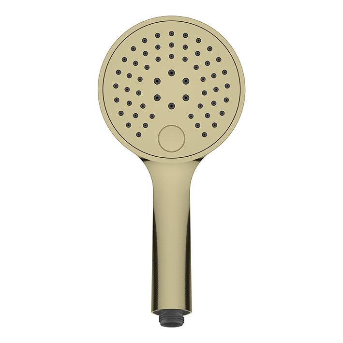 UniMatch handdouche 3 standen Ø 12 cm geborsteld messing PVD