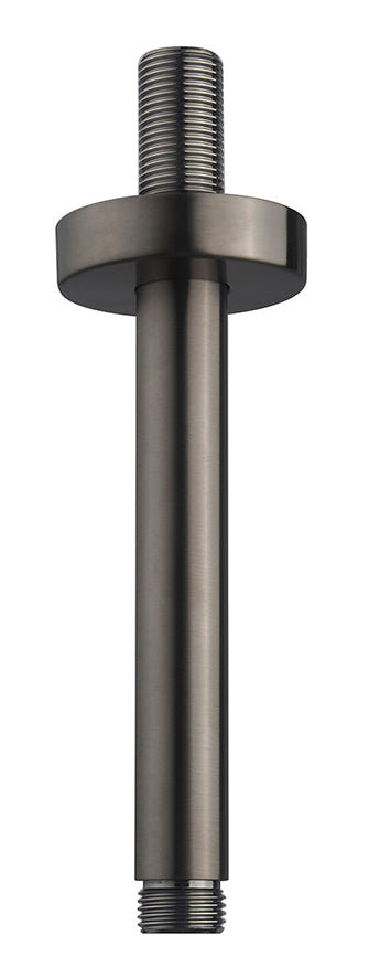 UniMatch douchearm met plafondbevestiging 15 cm gunmetal PVD