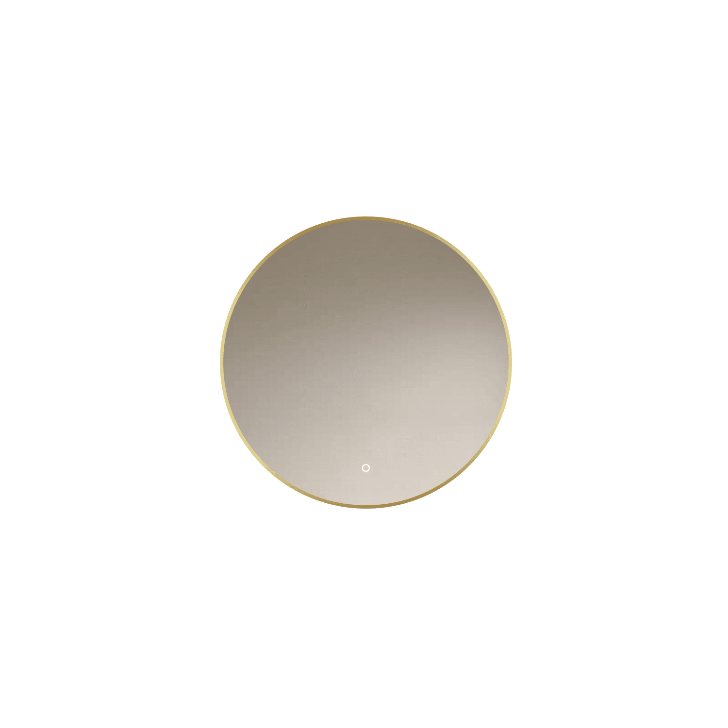 Badkamerspiegel Aurora 60x60, met Gouden Lijst