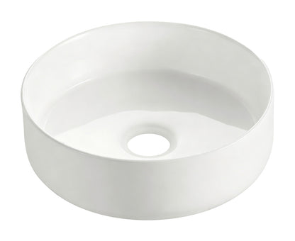 Wiesbaden colosso waskom rond 36 x 12 cm keramiek glans wit