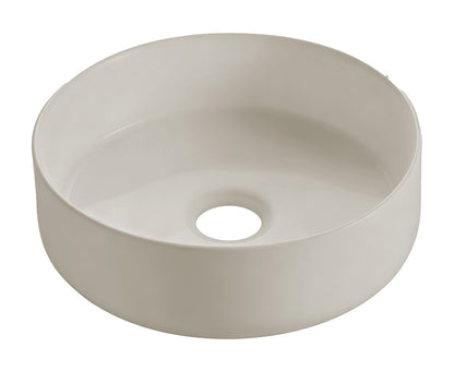 Wiesbaden colosso waskom rond 36 x 12 cm keramiek beige