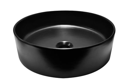 Link waskom rond 40 x 12 cm keramiek mat zwart